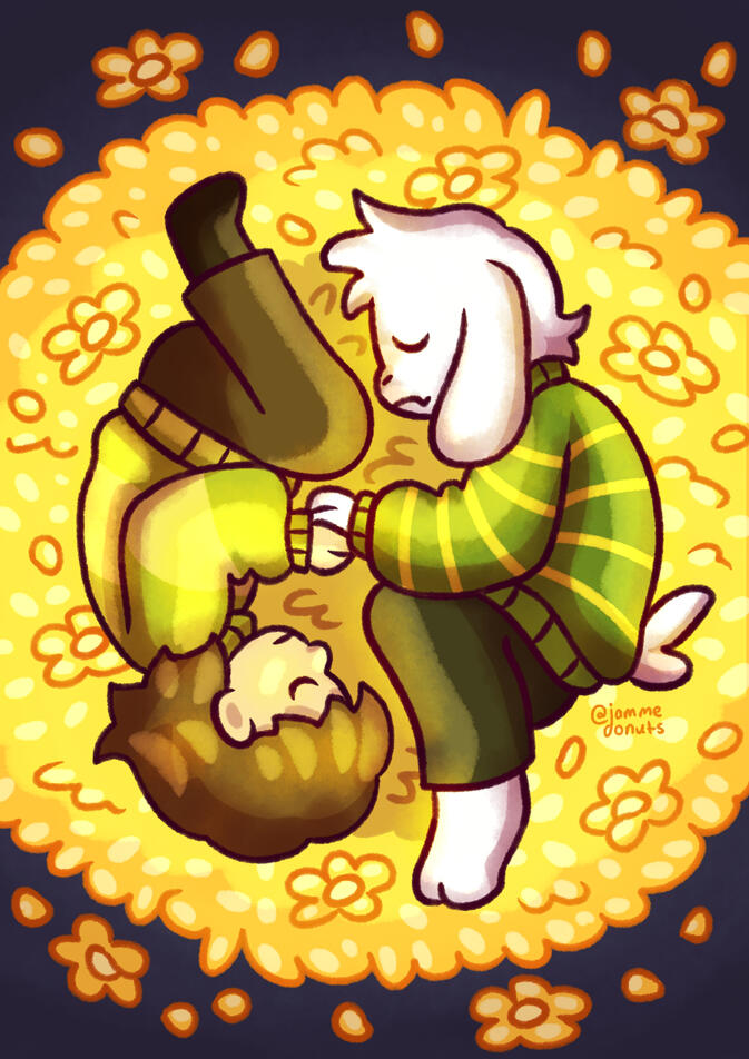 Chara and Asriel